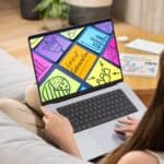 WordPress website lead generation on laptop
